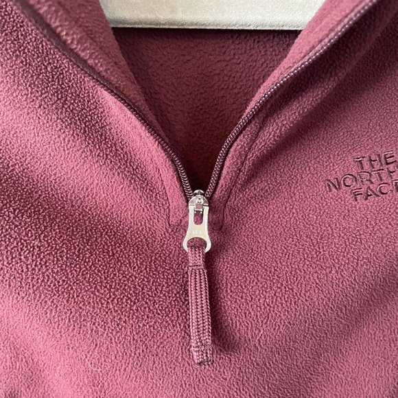 The North Face Glacier TKA 100 1/4 Zip Fleece Women's WINE color - Picture 5 of 6